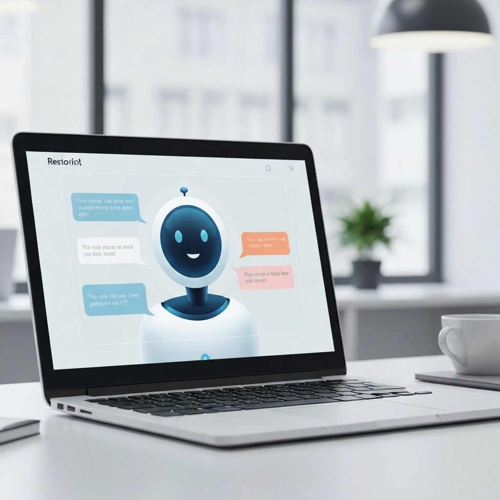 AI chatbot handling customer inquiries for restoration companies