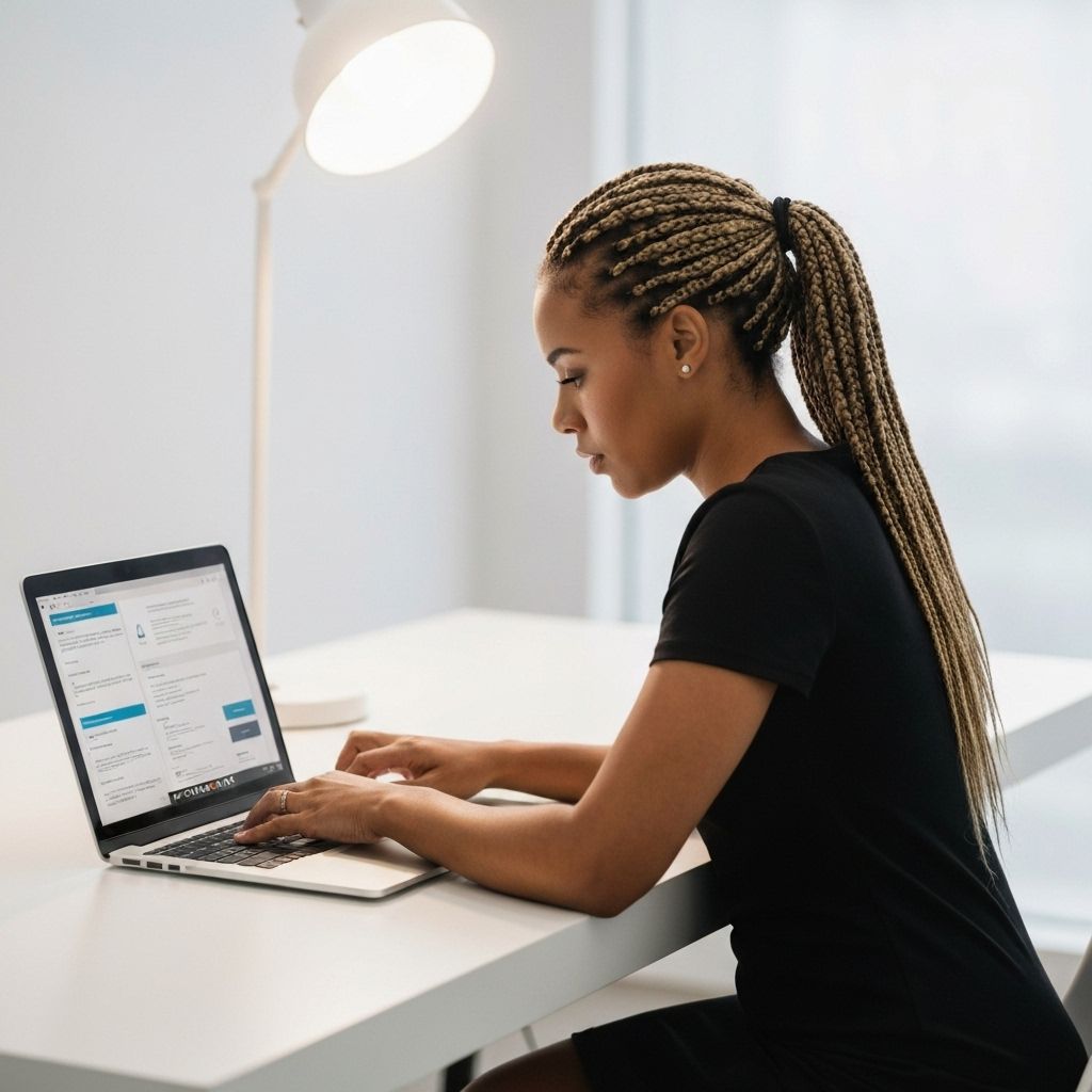 Content writer creating SEO optimized articles